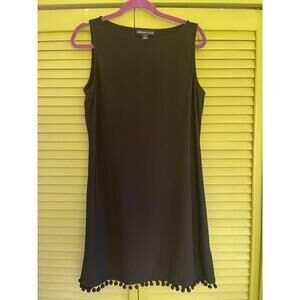 American Living Black LBD - Size 14 - WITH POM POM FRINGE!